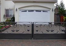 Residential driveway gates